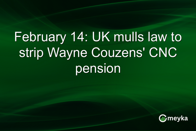 February 14: UK mulls law to strip Wayne Couzens' CNC pension