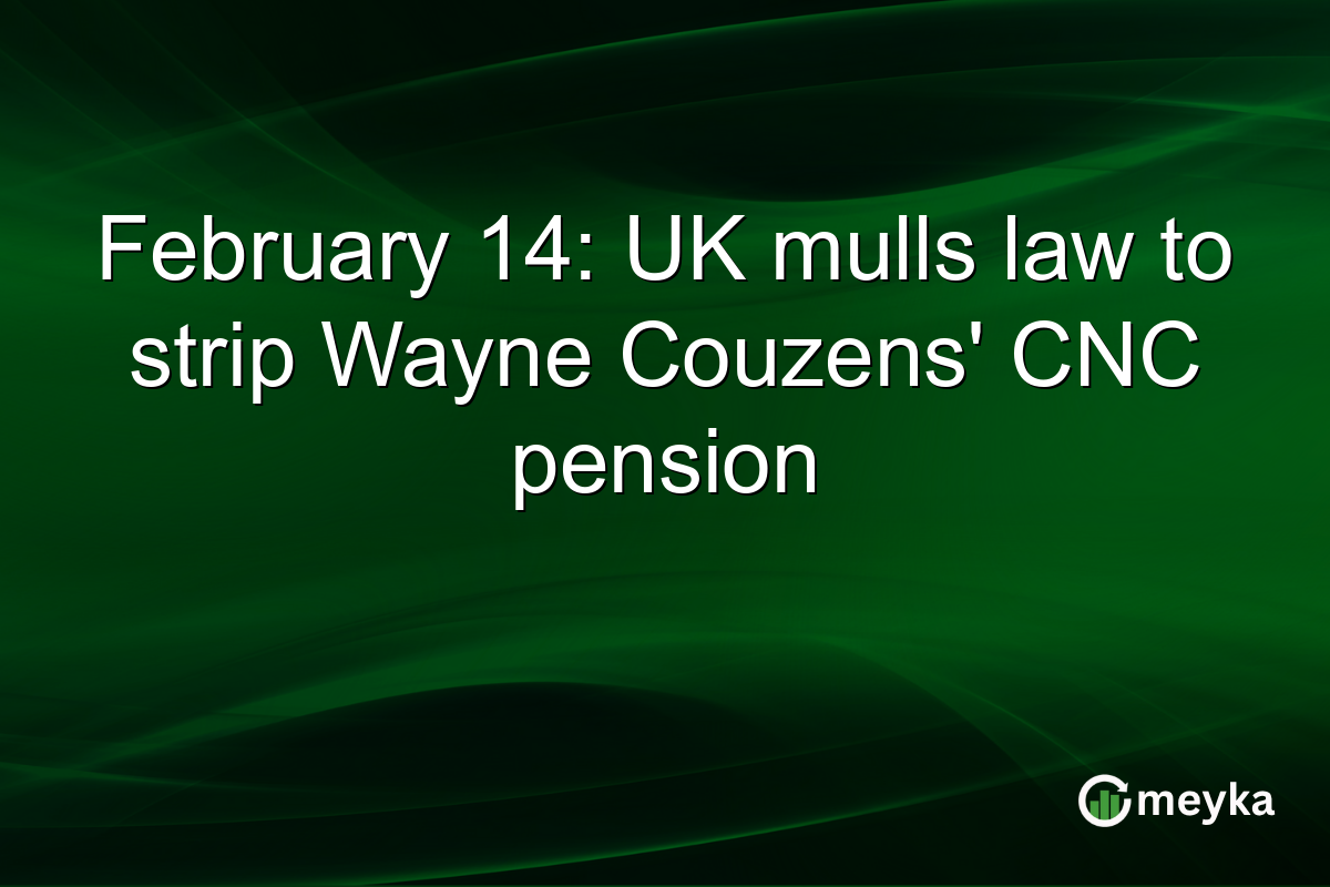 February 14: UK mulls law to strip Wayne Couzens' CNC pension