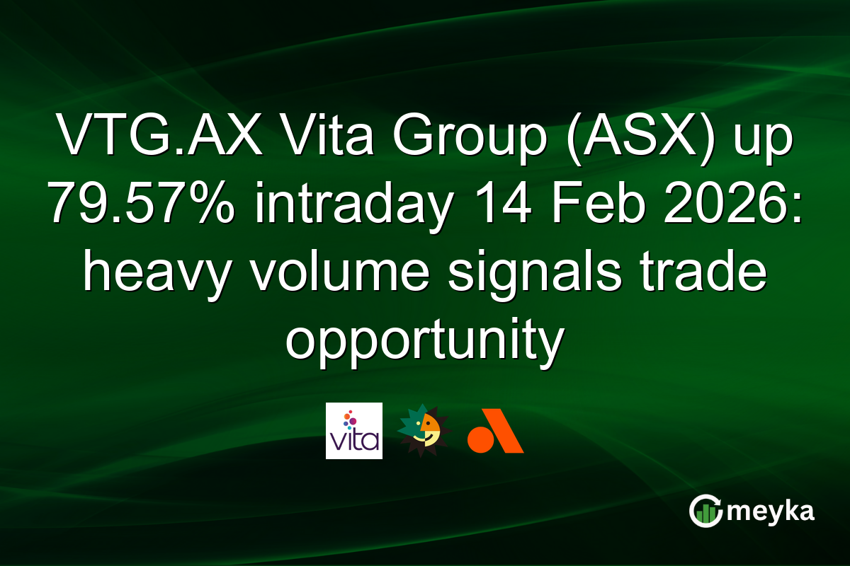 VTG.AX Vita Group (ASX) up 79.57% intraday 14 Feb 2026: heavy volume signals trade opportunity
