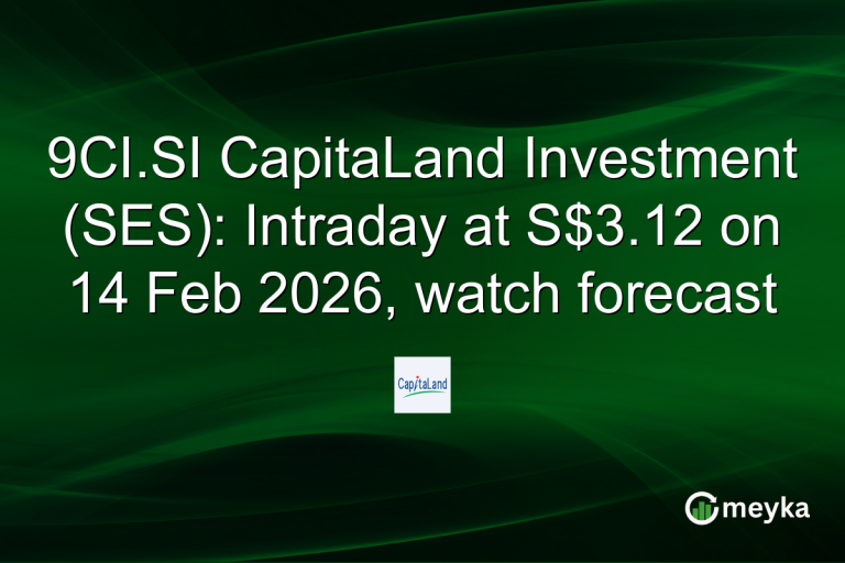 9CI.SI CapitaLand Investment (SES): Intraday at S$3.12 on 14 Feb 2026, watch forecast