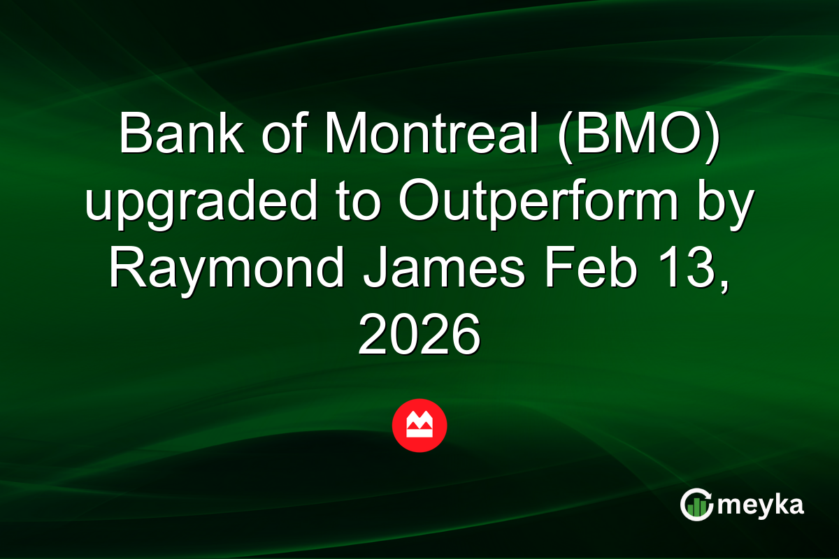 Bank of Montreal (BMO) upgraded to Outperform by Raymond James Feb 13, 2026