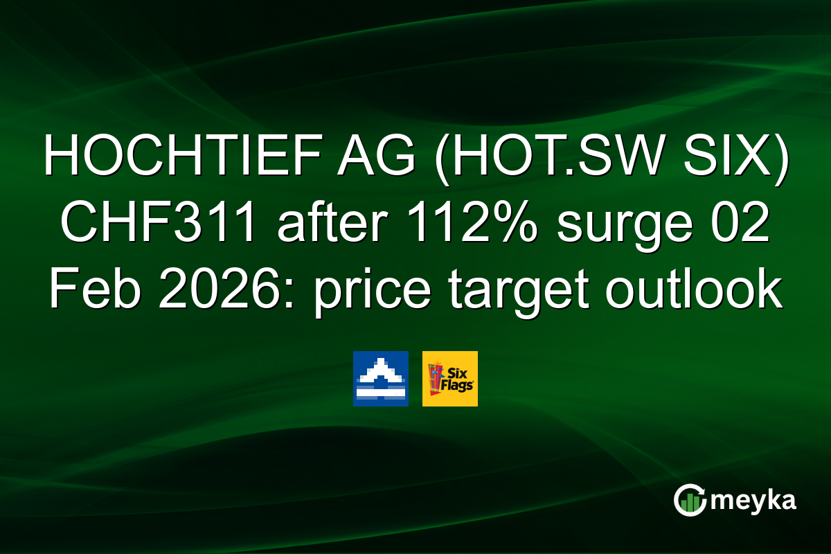 HOCHTIEF AG (HOT.SW SIX) CHF311 after 112% surge 02 Feb 2026: price target outlook
