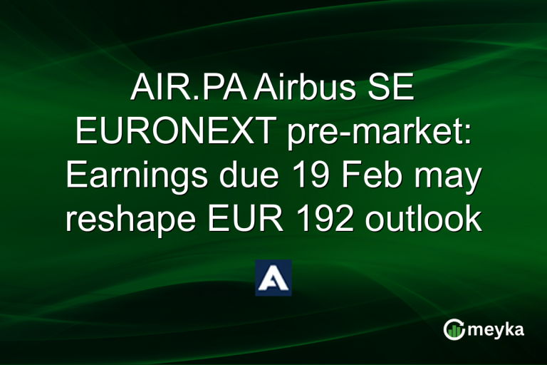 AIR.PA Airbus SE EURONEXT pre-market: Earnings due 19 Feb may reshape EUR 192 outlook