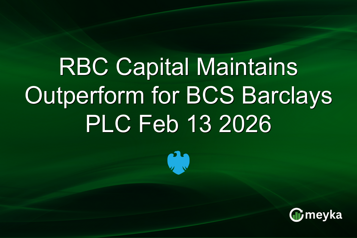 RBC Capital Maintains Outperform for BCS Barclays PLC Feb 13 2026