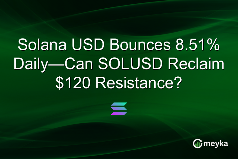 Solana USD Bounces 8.51% Daily—Can SOLUSD Reclaim $120 Resistance?