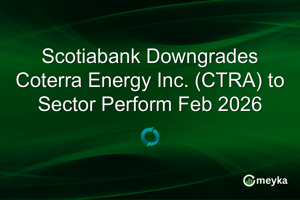 Scotiabank Downgrades Coterra Energy Inc. (CTRA) to Sector Perform Feb 2026
