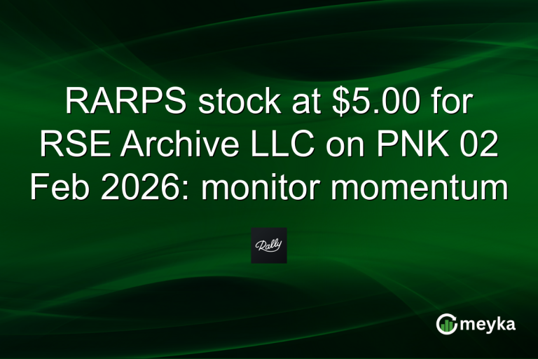 RARPS stock at $5.00 for RSE Archive LLC on PNK 02 Feb 2026: monitor momentum