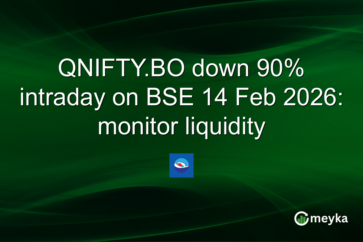 QNIFTY.BO down 90% intraday on BSE 14 Feb 2026: monitor liquidity