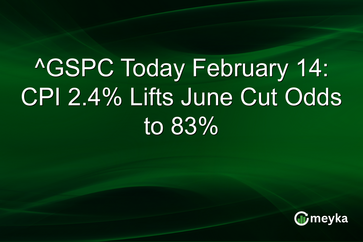 ^GSPC Today February 14: CPI 2.4% Lifts June Cut Odds to 83%