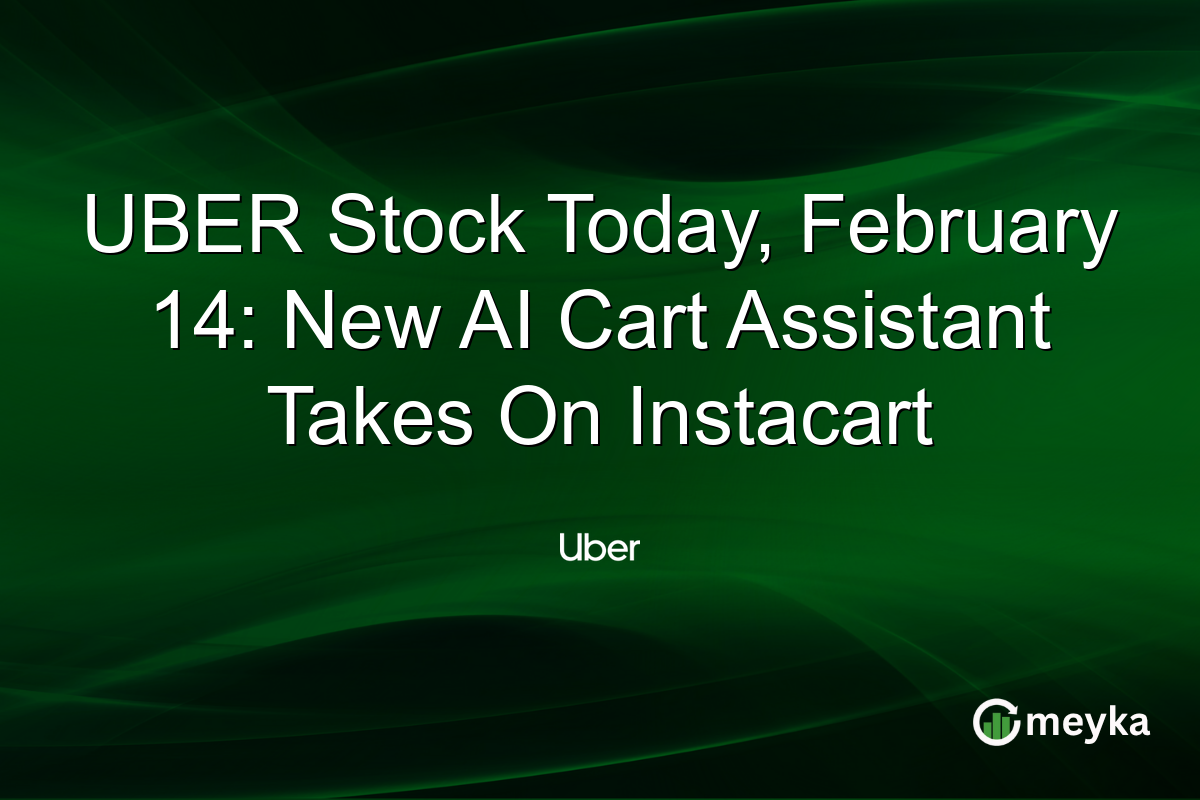 UBER Stock Today, February 14: New AI Cart Assistant Takes On Instacart