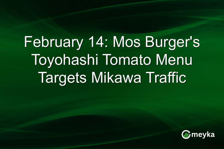 February 14: Mos Burger's Toyohashi Tomato Menu Targets Mikawa Traffic