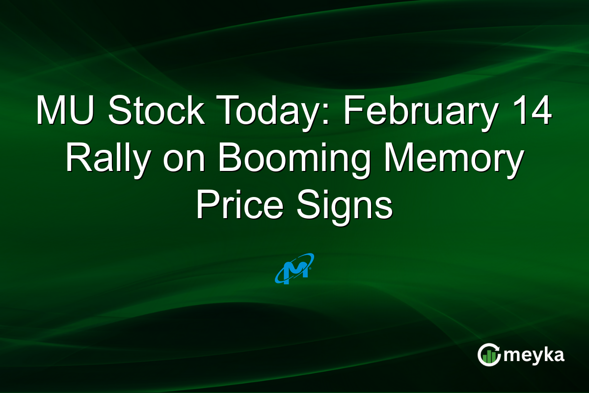 MU Stock Today: February 14 Rally on Booming Memory Price Signs