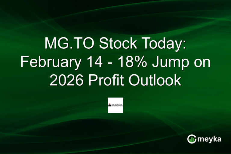 MG.TO Stock Today: February 14 - 18% Jump on 2026 Profit Outlook