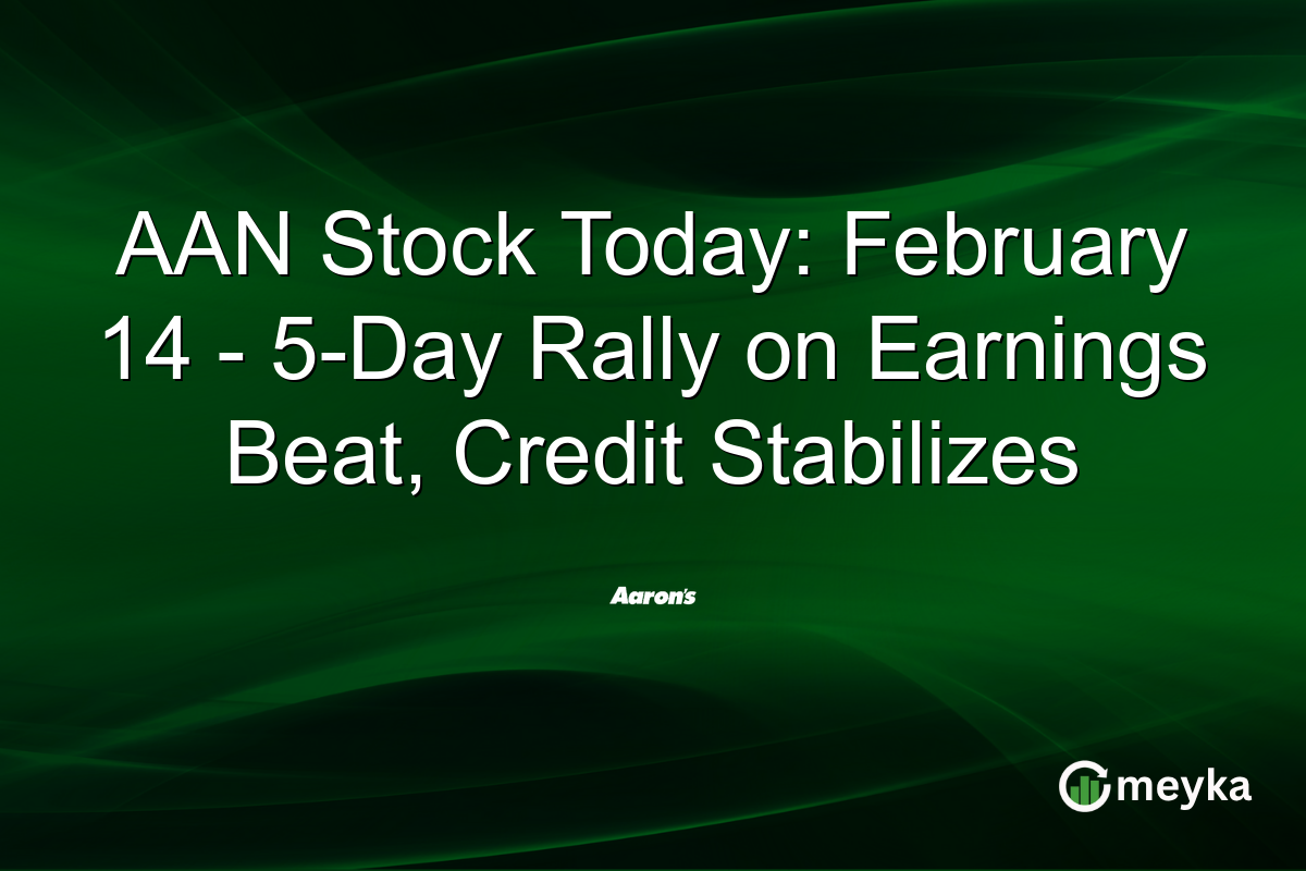 AAN Stock Today: February 14 - 5-Day Rally on Earnings Beat, Credit Stabilizes