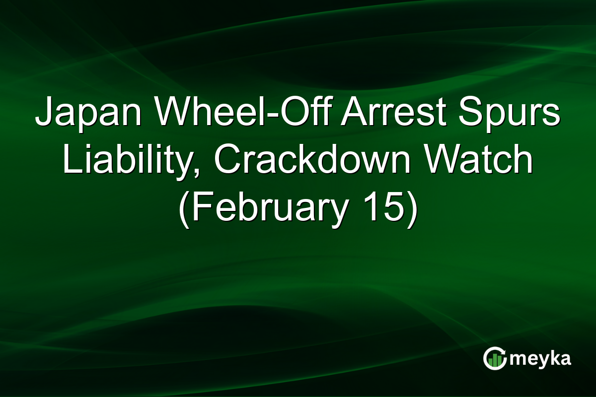 Japan Wheel-Off Arrest Spurs Liability, Crackdown Watch (February 15)