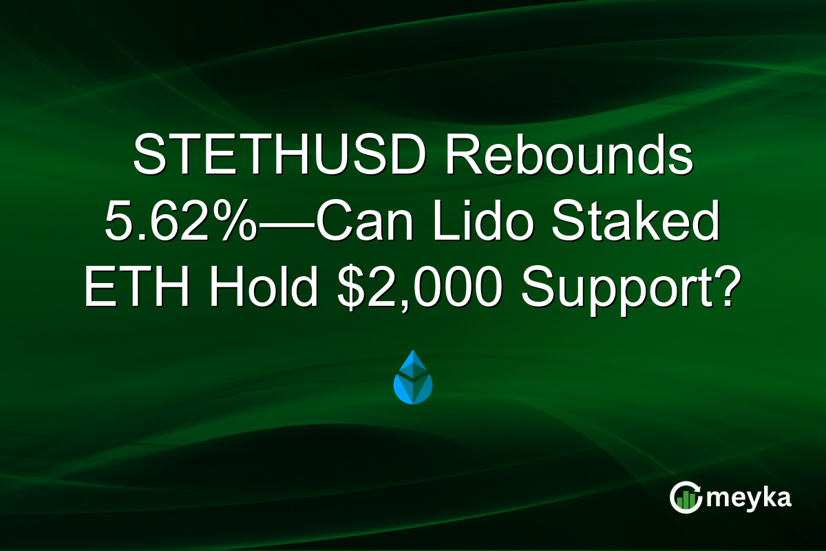 STETHUSD Rebounds 5.62%—Can Lido Staked ETH Hold $2,000 Support?