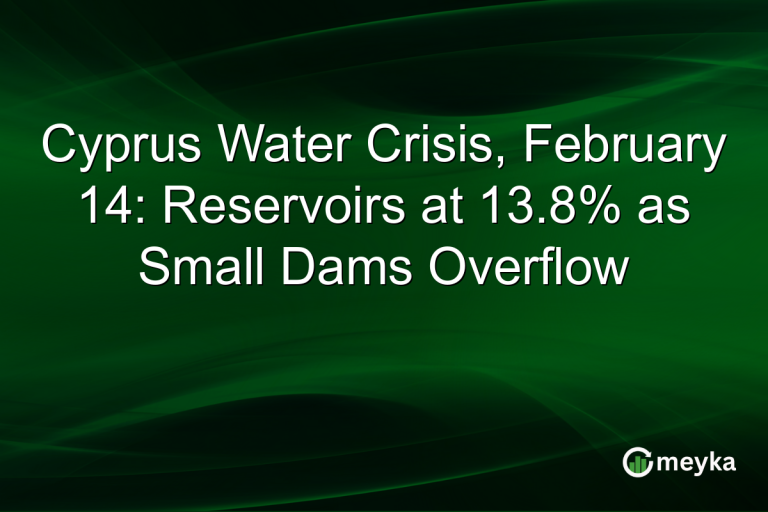Cyprus Water Crisis, February 14: Reservoirs at 13.8% as Small Dams Overflow