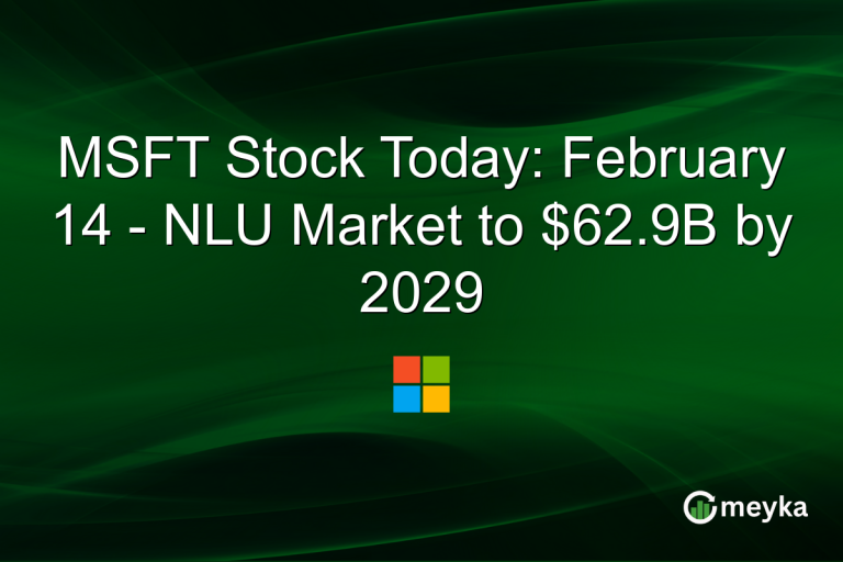 MSFT Stock Today: February 14 - NLU Market to $62.9B by 2029