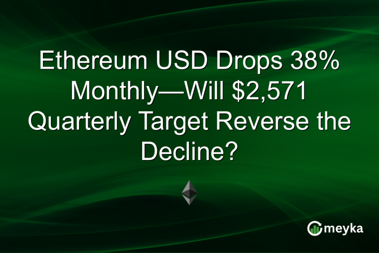 Ethereum USD Drops 38% Monthly—Will $2,571 Quarterly Target Reverse the Decline?
