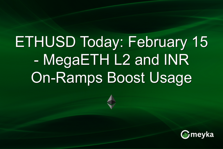 ETHUSD Today: February 15 - MegaETH L2 and INR On-Ramps Boost Usage