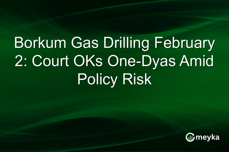 Borkum Gas Drilling February 2: Court OKs One-Dyas Amid Policy Risk