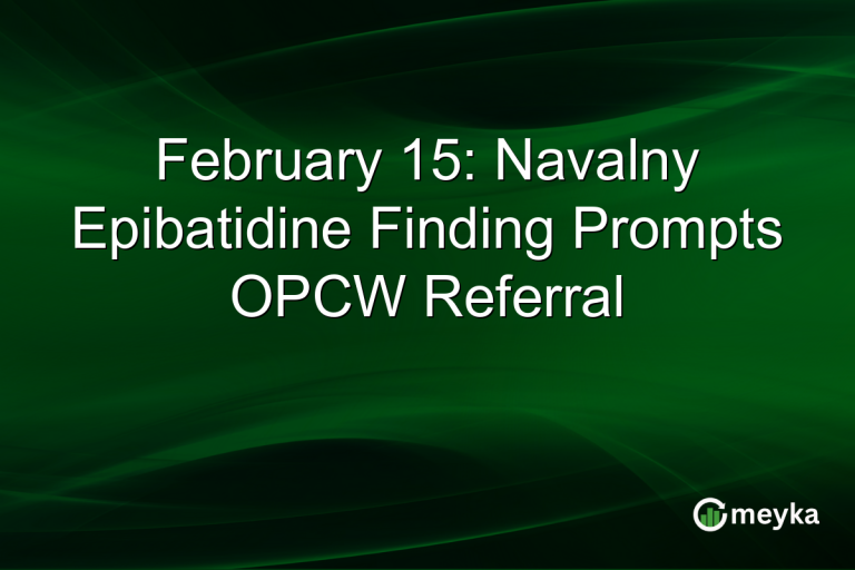 February 15: Navalny Epibatidine Finding Prompts OPCW Referral