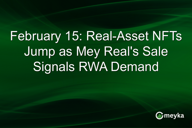 February 15: Real-Asset NFTs Jump as Mey Real's Sale Signals RWA Demand