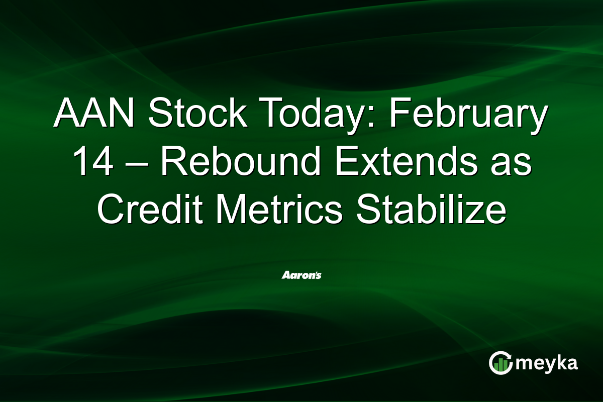 AAN Stock Today: February 14 – Rebound Extends as Credit Metrics Stabilize