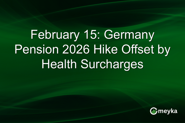 February 15: Germany Pension 2026 Hike Offset by Health Surcharges