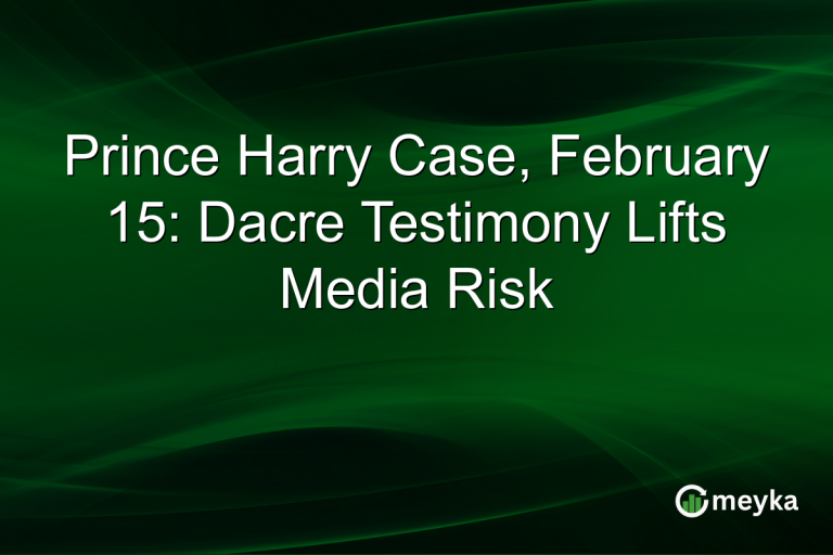 Prince Harry Case, February 15: Dacre Testimony Lifts Media Risk