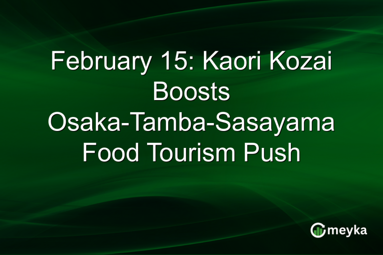 February 15: Kaori Kozai Boosts Osaka-Tamba-Sasayama Food Tourism Push