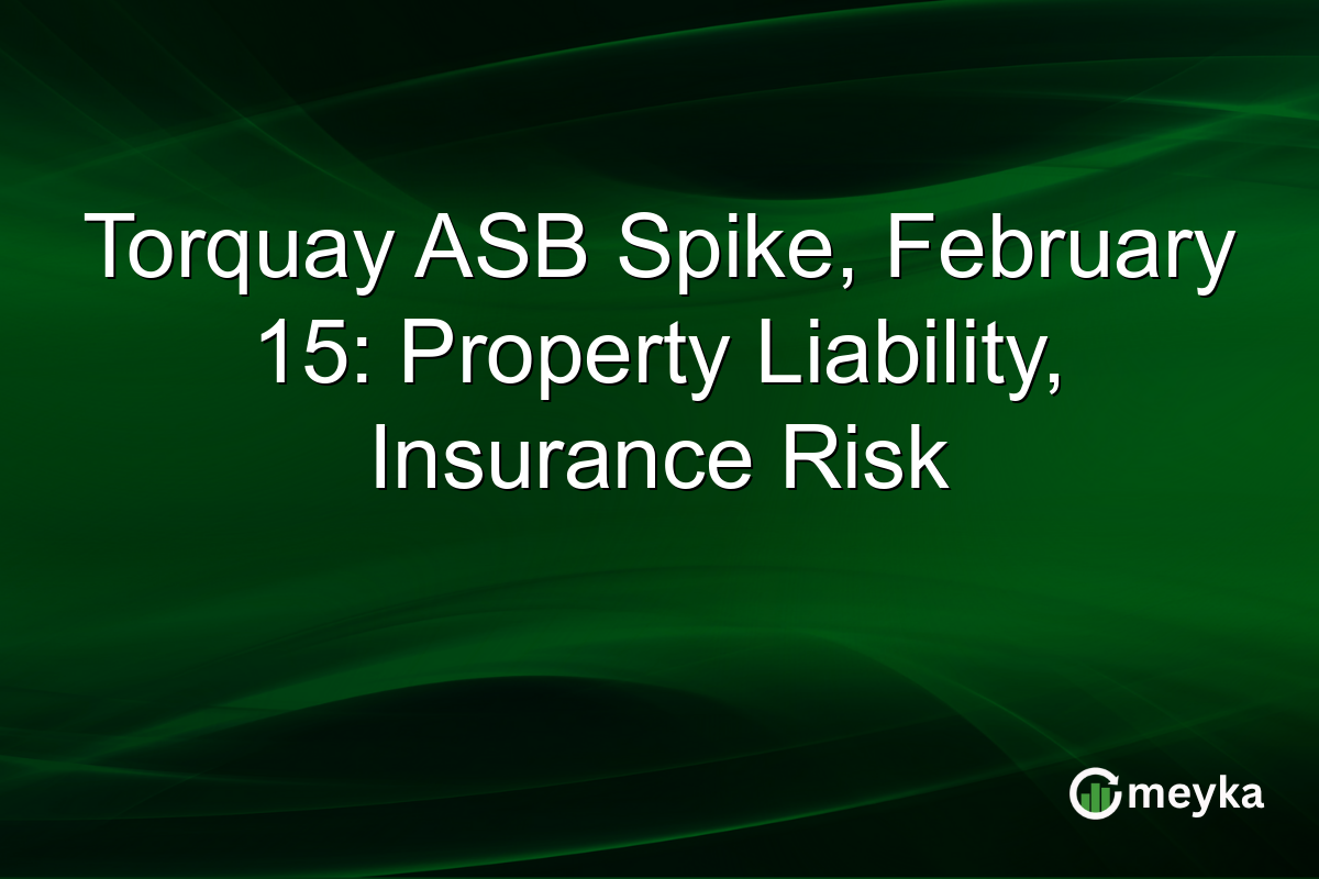 Torquay ASB Spike, February 15: Property Liability, Insurance Risk