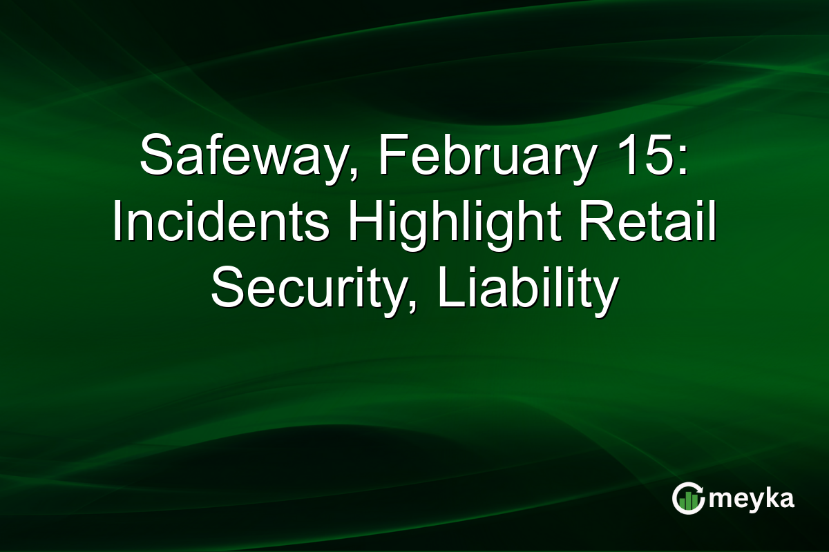 Safeway, February 15: Incidents Highlight Retail Security, Liability