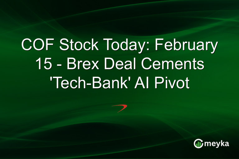 COF Stock Today: February 15 - Brex Deal Cements 'Tech-Bank' AI Pivot