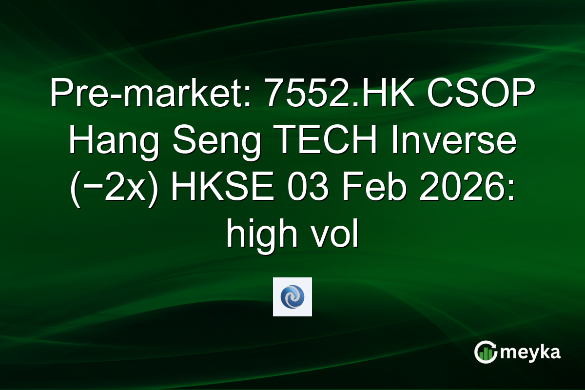 Pre-market: 7552.HK CSOP Hang Seng TECH Inverse (−2x) HKSE 03 Feb 2026: high vol