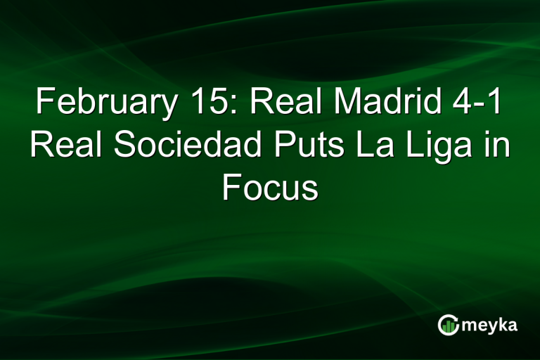 February 15: Real Madrid 4-1 Real Sociedad Puts La Liga in Focus