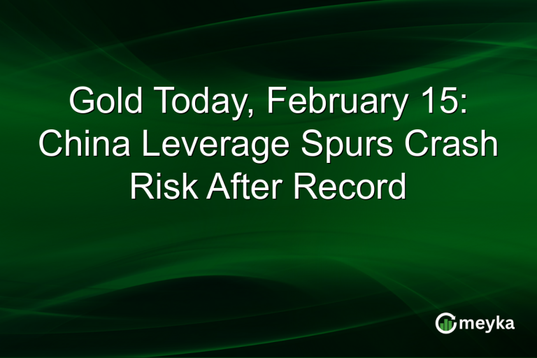 Gold Today, February 15: China Leverage Spurs Crash Risk After Record