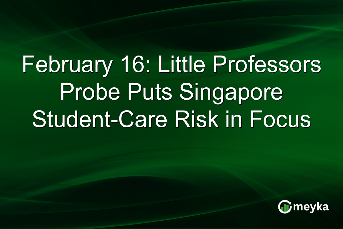 February 16: Little Professors Probe Puts Singapore Student-Care Risk in Focus