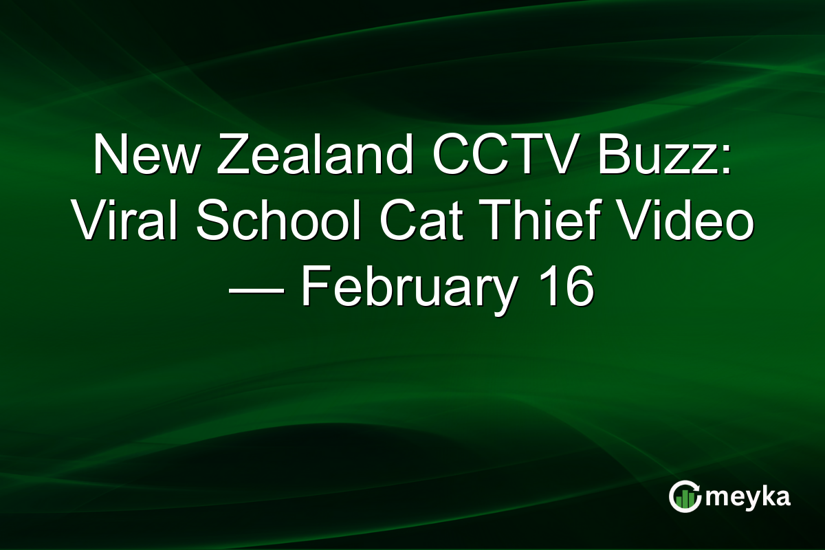 New Zealand CCTV Buzz: Viral School Cat Thief Video — February 16