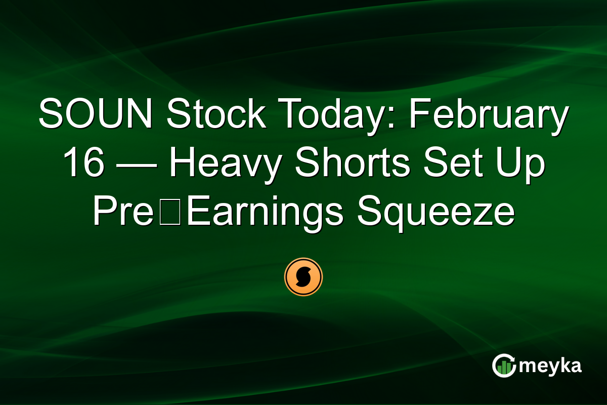 SOUN Stock Today: February 16 — Heavy Shorts Set Up Pre‑Earnings Squeeze