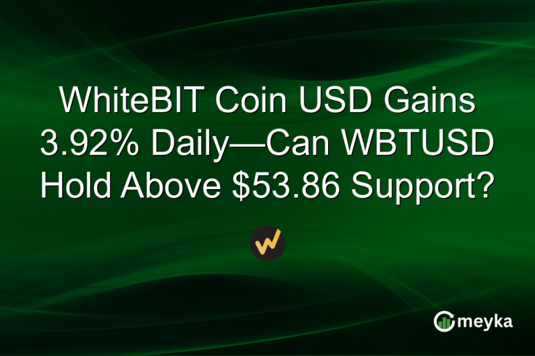 WhiteBIT Coin USD Gains 3.92% Daily—Can WBTUSD Hold Above $53.86 Support?