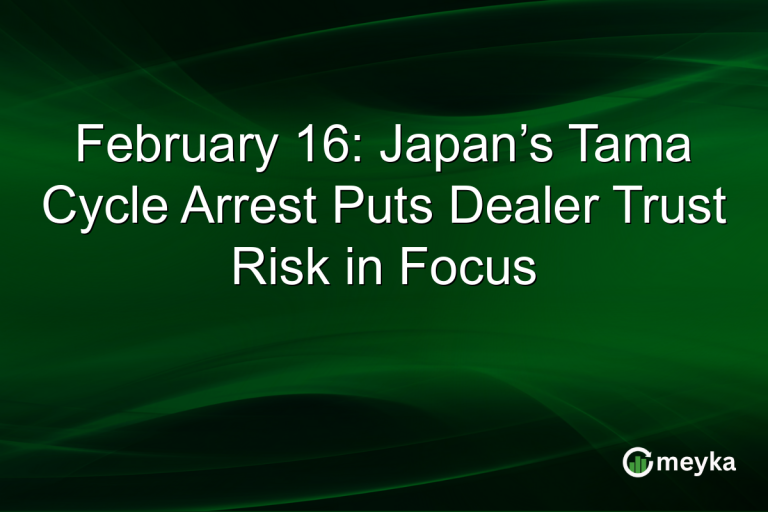 February 16: Japan’s Tama Cycle Arrest Puts Dealer Trust Risk in Focus