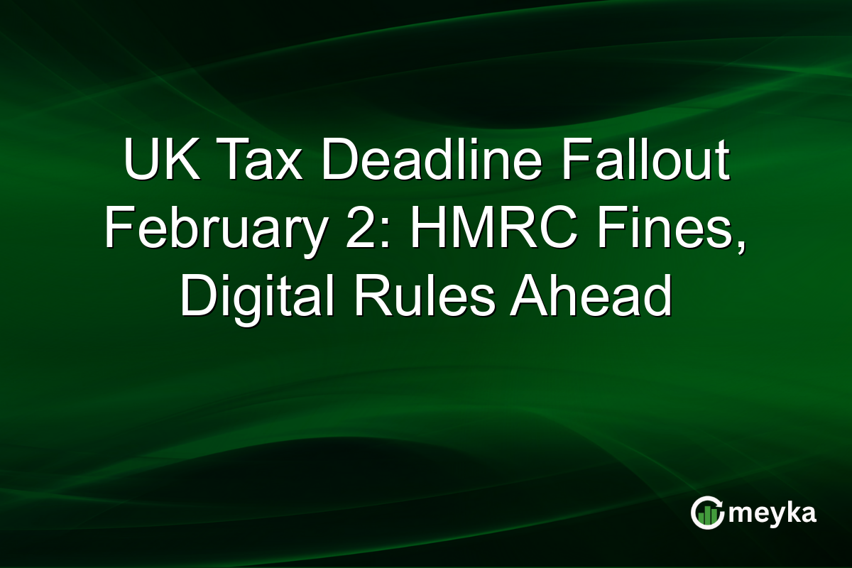 UK Tax Deadline Fallout February 2: HMRC Fines, Digital Rules Ahead