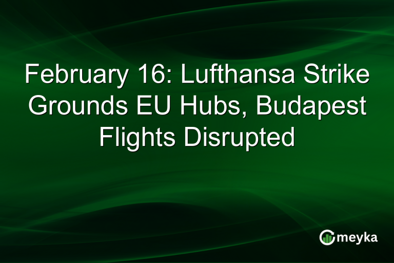 February 16: Lufthansa Strike Grounds EU Hubs, Budapest Flights Disrupted