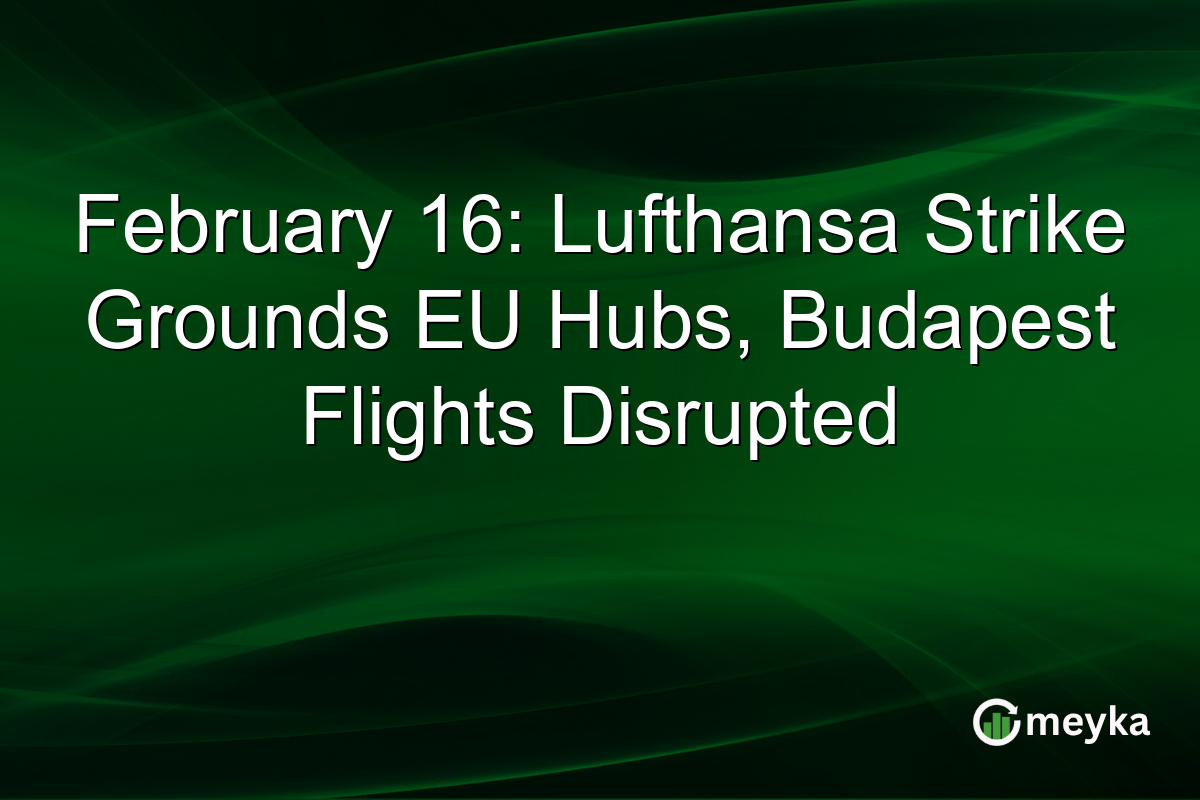 February 16: Lufthansa Strike Grounds EU Hubs, Budapest Flights Disrupted