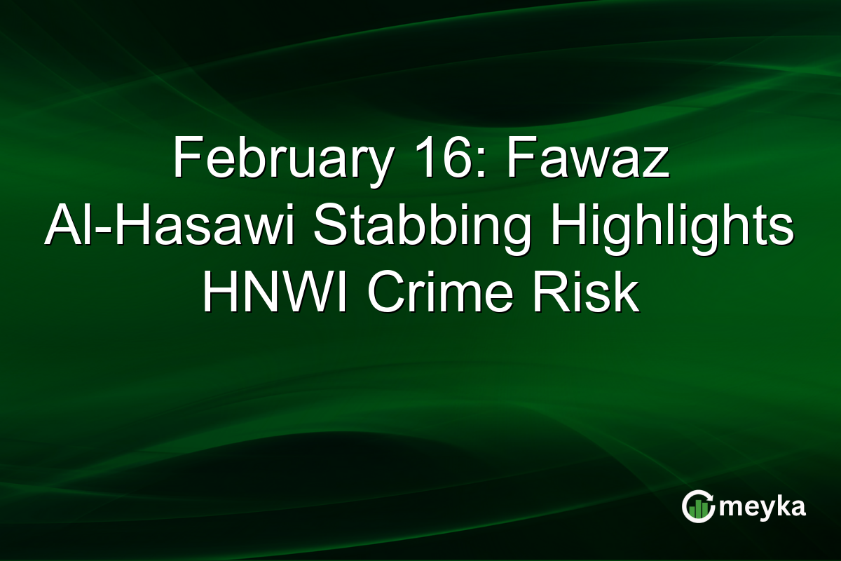 February 16: Fawaz Al-Hasawi Stabbing Highlights HNWI Crime Risk