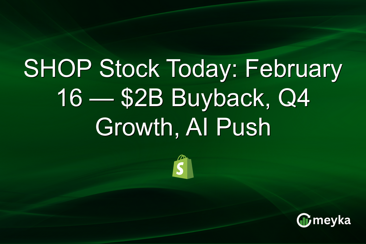 SHOP Stock Today: February 16 — $2B Buyback, Q4 Growth, AI Push