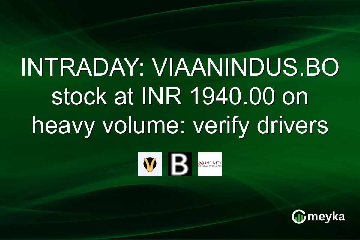 INTRADAY: VIAANINDUS.BO stock at INR 1940.00 on heavy volume: verify drivers