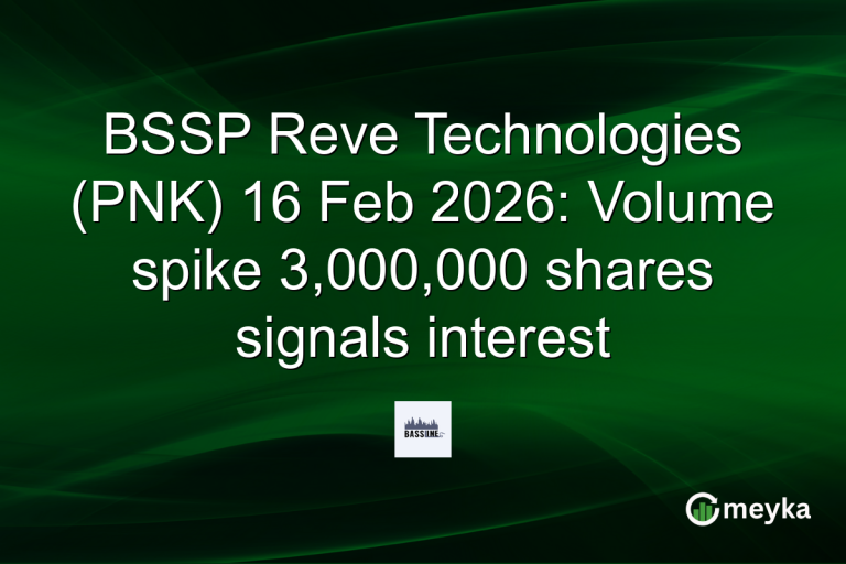 BSSP Reve Technologies (PNK) 16 Feb 2026: Volume spike 3,000,000 shares signals interest