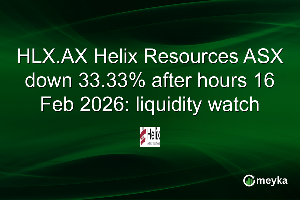 HLX.AX Helix Resources ASX down 33.33% after hours 16 Feb 2026: liquidity watch